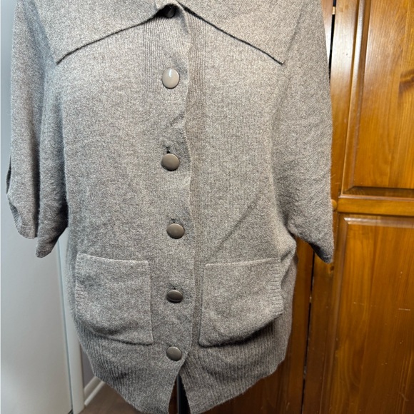 Adrienne Vittadini Sweaters - NWT - Vintage Adrienne Vittadini Cashmere short sleeve cardigan - Size XL